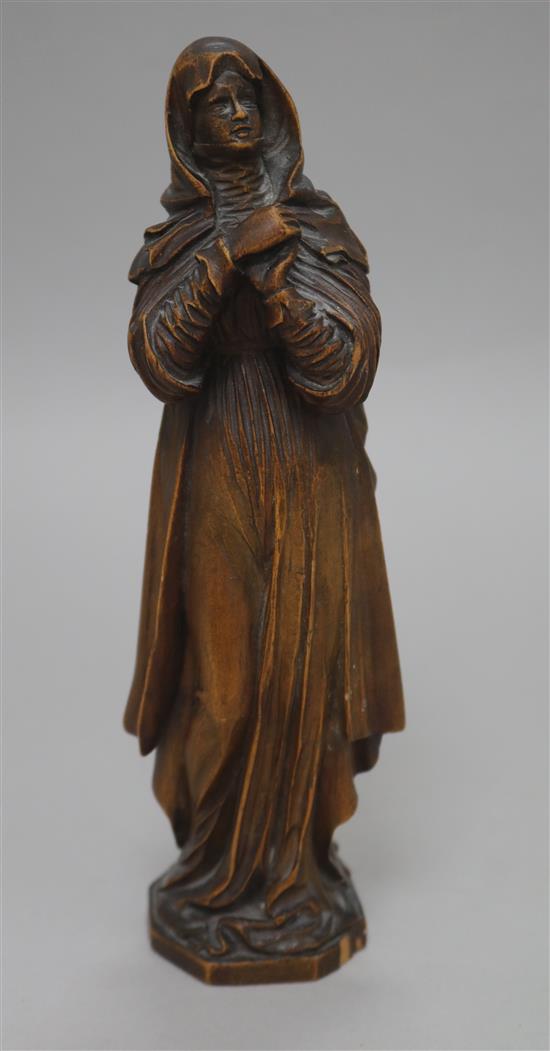 A boxwood carving of Mary Magdalene